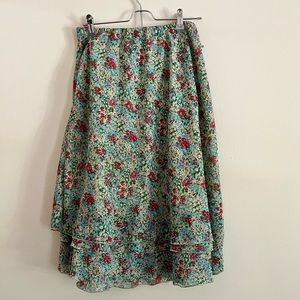 Liz Claiborne Knee Length Floral Skirt